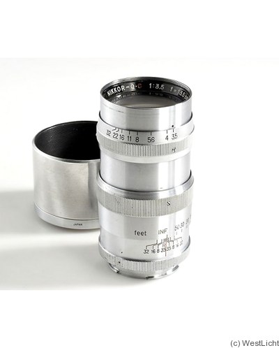 Nikon: 135mm (13.5cm) f3.5 Nikkor-Q.C (Exakta) camera