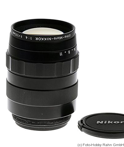 Nikon: 135mm (13.5cm) f4 Ultra-Micro-Nikkor camera