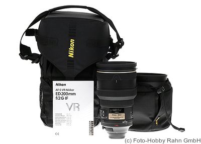 Nikon: 200mm (20cm) f2 Nikkor AF-S VR G IF camera