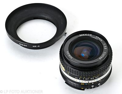 Nikon: 20mm (2cm) f3.5 Nikkor (AIS) camera