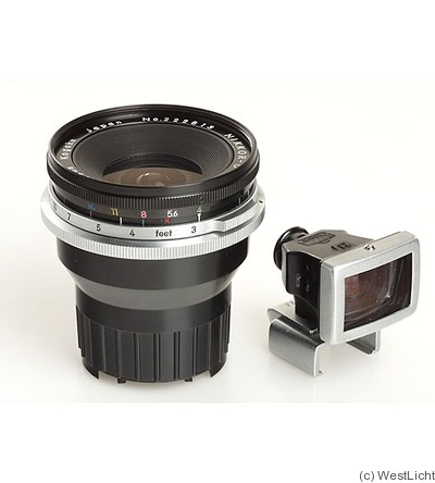 Nikon: 21mm (2.1cm) f4 Nikkor-O (Nikon F) camera
