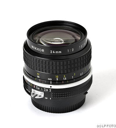 Nikon: 24mm (2.4cm) f2 Nikkor (AI) camera