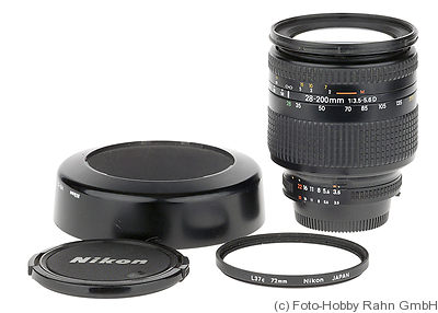 Nikon: 28-200mm f3.5-f5.6 Nikkor AF D camera