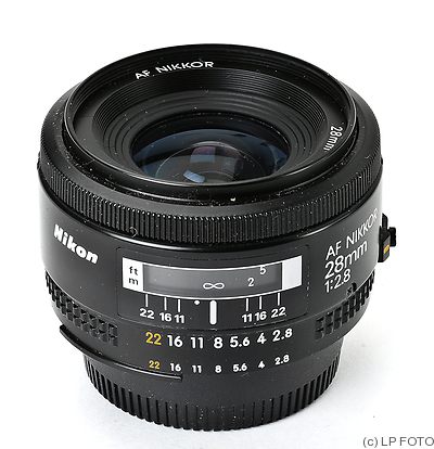 Nikon: 28mm (2.8cm) f2.8 Nikkor AF camera