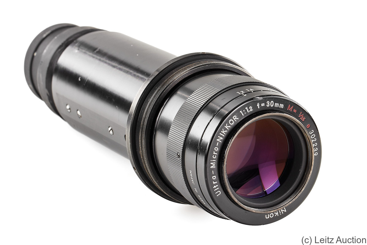 Nikon: 30mm (3cm) f1.2 Ultra-Micro-Nikkor (50mm SM) camera