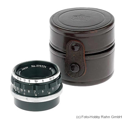 Nikon: 35mm (3.5cm) f2.5 W-Nikkor-C (BM, black, type 2) camera