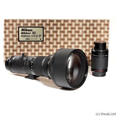 Nikon: 400mm (40cm) f3.5 Nikkor ED (AIS) camera