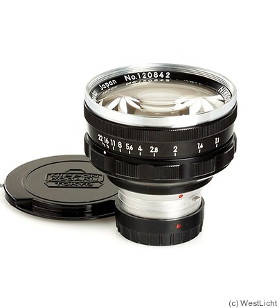 Nikon: 50mm (5cm) f1.1 Nikkor-N (internal BM) camera