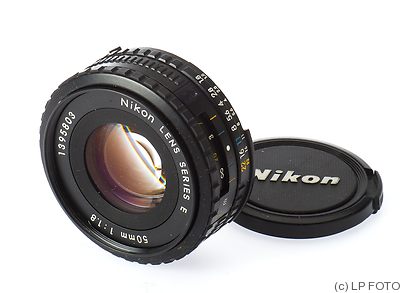Nikon: 50mm (5cm) f1.8 Series E (AIS, early) camera