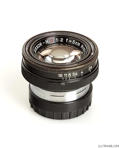Nikon: 50mm (5cm) f2 Nikkor-H.C (BM, black) camera
