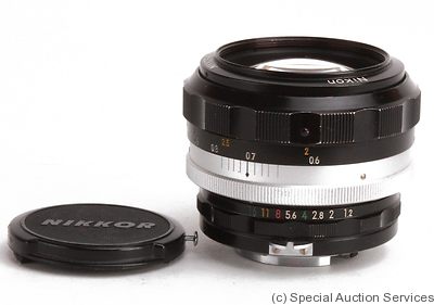 Nikon: 55mm (5.5cm) f1.2 Nikkor-S Auto (AI) camera