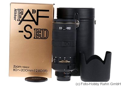 Nikon: 80-200mm f2.8 Nikkor ED D AF-S IF camera