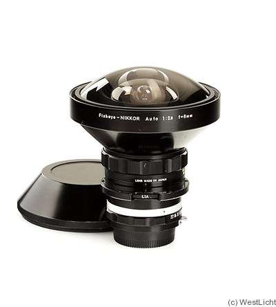 Nikon: 8mm f2.8 Fisheye-Nikkor Auto (early, non-AI) camera