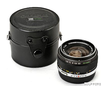 Olympus: 21mm (2.1cm) f3.5 G.Zuiko Auto-W (OM) camera