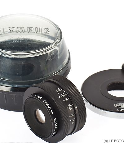 Olympus: 38mm (3.8cm) f3.5 Zuiko Macro (OM) camera