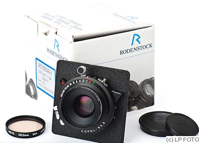 Rodenstock: 100mm (10cm) f5.6 Apo-Sironar-N (Horseman) camera