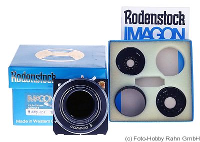 Rodenstock: 200mm (20cm) f5.8 Imagon (Linhof) camera