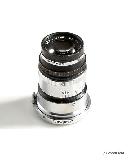 Ross: 3½in f3.5 Definex (Contax, black/chrome) camera