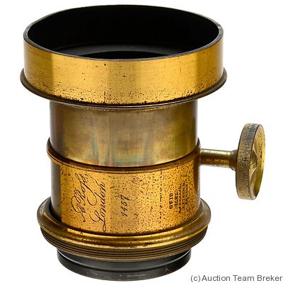 Ross: Petzval (brass, 10.1cm height, 5.6cm dia) camera