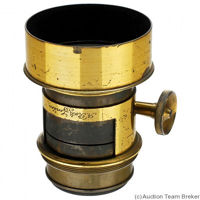 Ross: Petzval (brass, 9.8cm len, 150mm focal, 4.4cm dia) camera