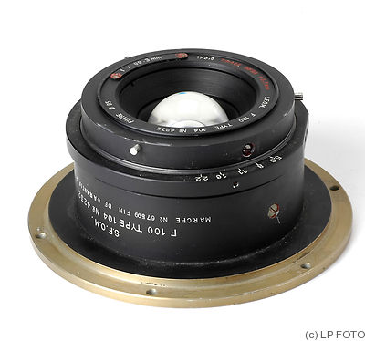 SFOM: 99.3mm (9.93cm) f5.6 F 100 Type 104 camera