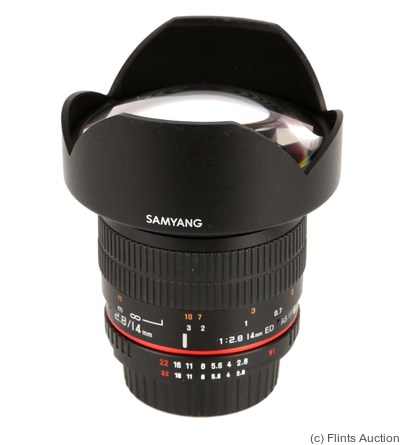 Samyang: 14mm (1.4cm) f2.8 ED AS IF UMC camera