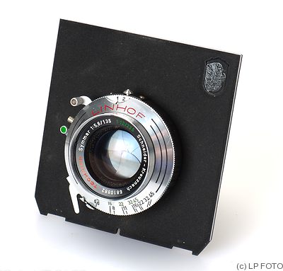 Schneider: 135mm (13.5cm) f5.6 Symar (Linhof) camera