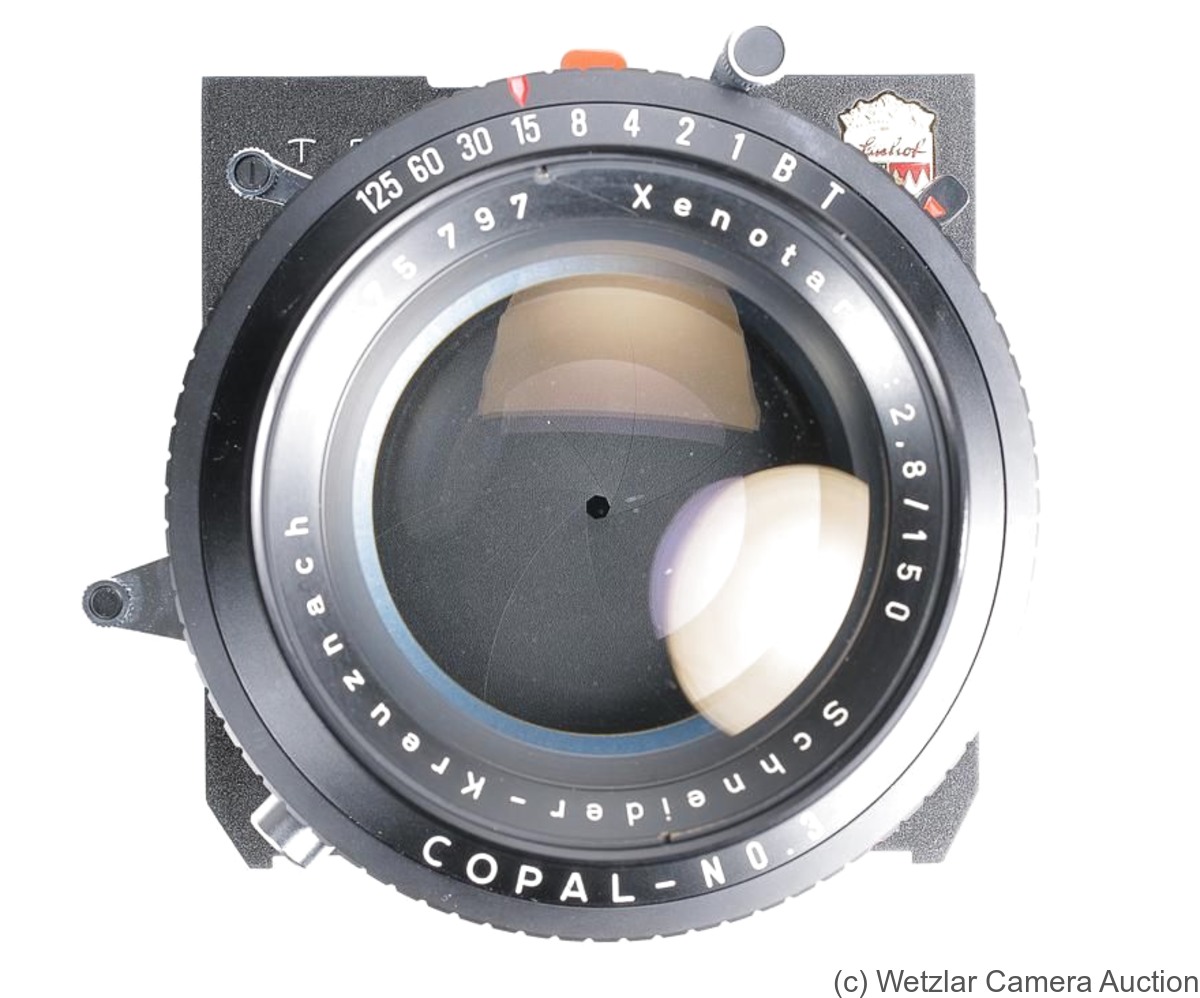 Schneider: 150mm (15cm) f2.8 Xenotar (Copal-No.3) camera
