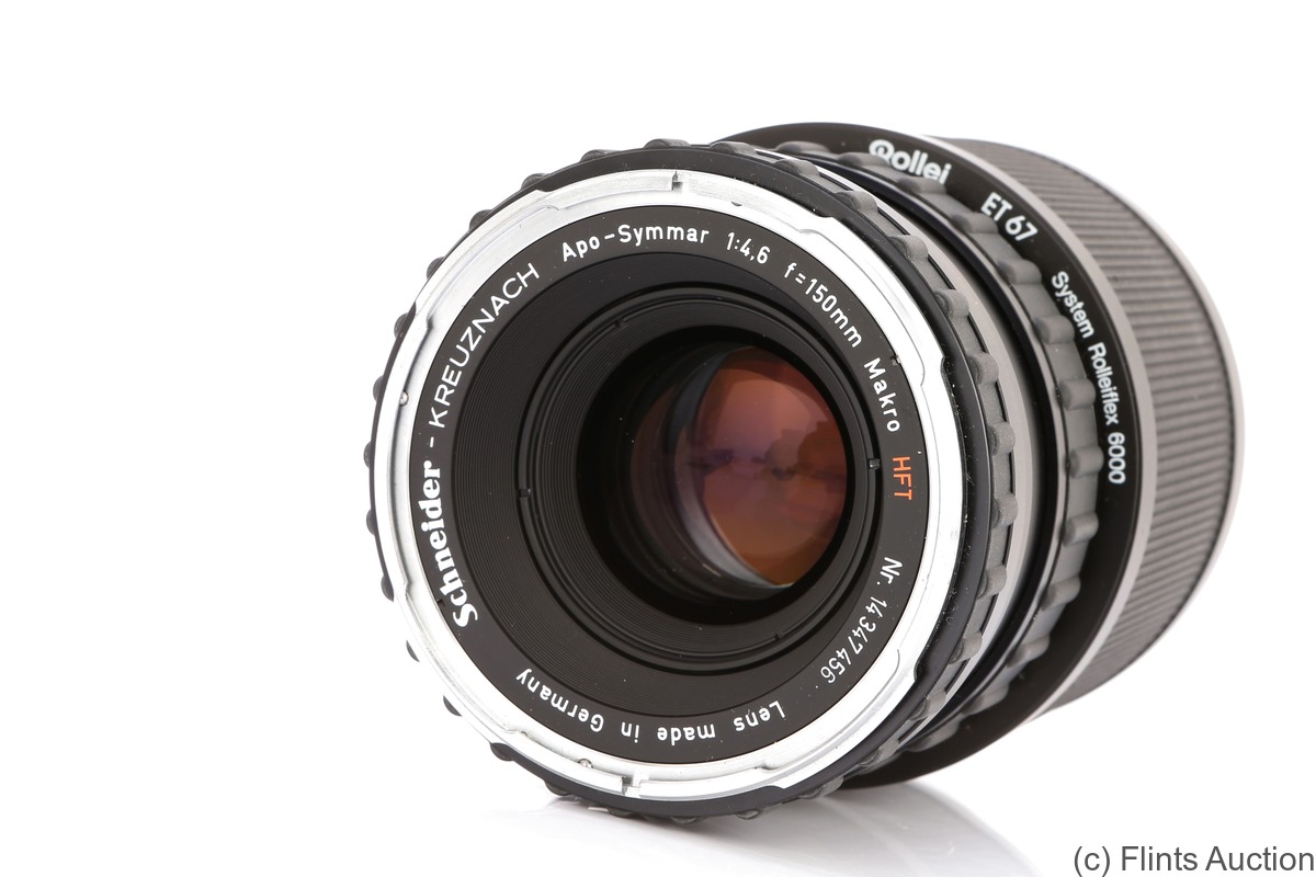 Schneider: 150mm (15cm) f4.6 Apo-Symmar Makro HFT (Rollei 6000) camera