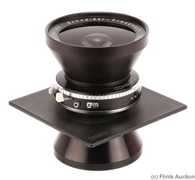 Schneider: 165mm (16.5cm) f8 Super-Angulon (Sinar) camera