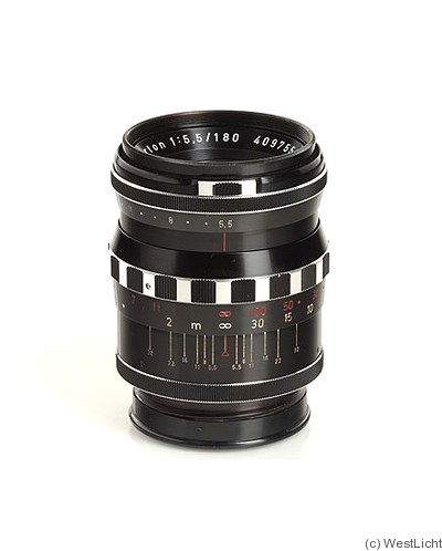 Schneider: 180mm (18cm) f5.5 Tele-Arton (Hasselblad, prototype) camera