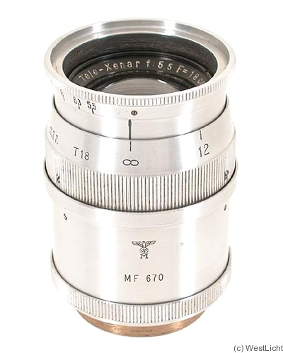 Schneider: 180mm (18cm) f5.5 Tele-Xenar 'MF' (SM) camera