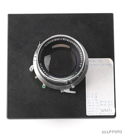 Schneider: 210mm (21cm) f5.6 Symmar (Horseman) camera