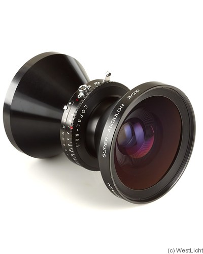 Schneider: 210mm (21cm) f8 Super-Angulon (Copal no.3) camera