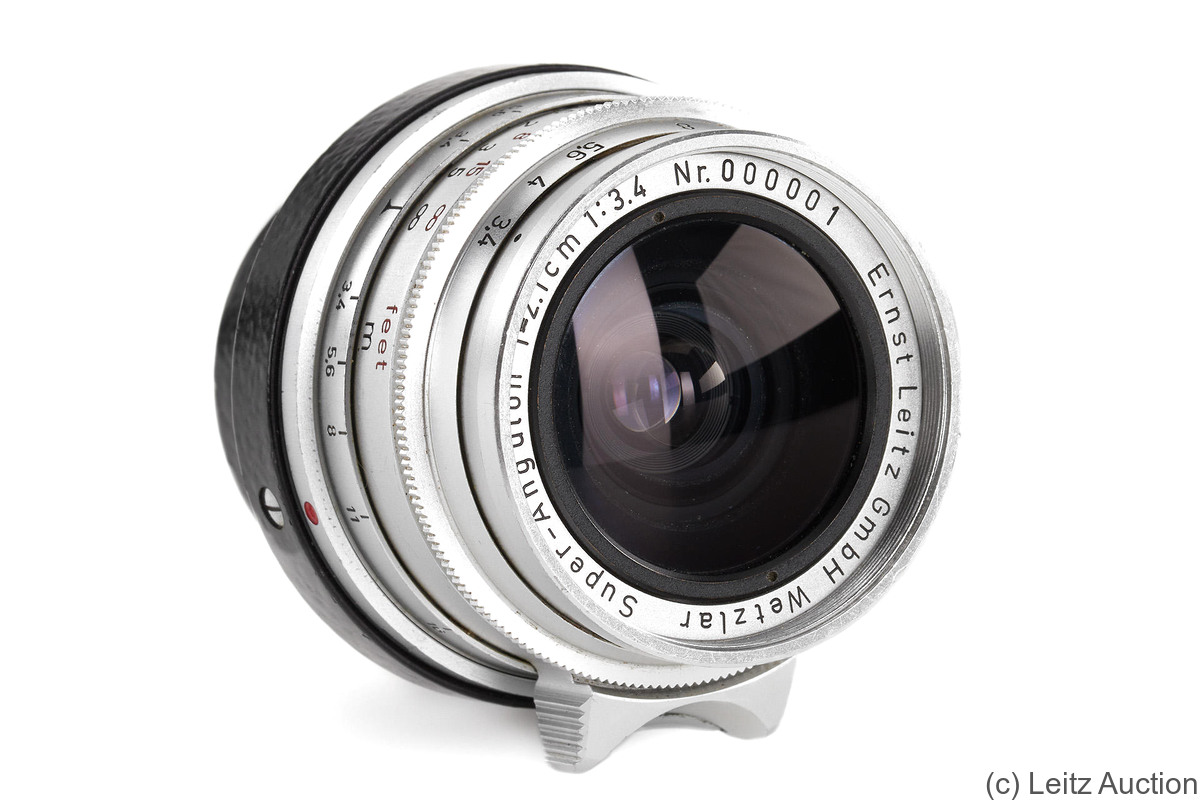 Schneider: 21mm (2.1cm) f3.4 Super-Angulon (BM, prototype) camera