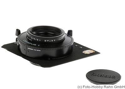 Schneider: 240mm (24cm) f9 Apo-Artar (Compur 1) camera