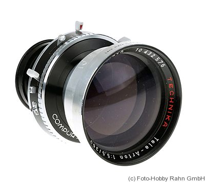 Schneider: 360mm (36cm) f5.5 Tele-Artron (Linhof) camera