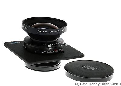 Schneider: 360mm (36cm) f6.8 Apo-Symmar-S (Compur 3) camera