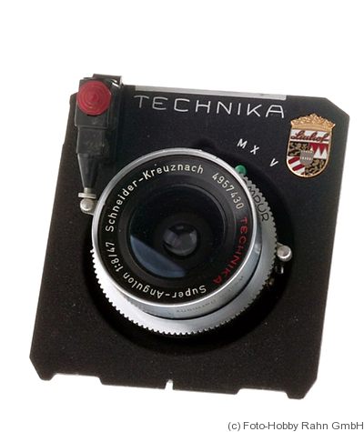 Schneider: 47mm (4.7cm) f8 Super-Angulon (Sinar) camera