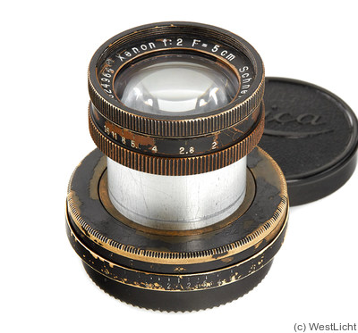 Schneider: 50mm (5cm) f2 Xenon (M39, late, black) camera