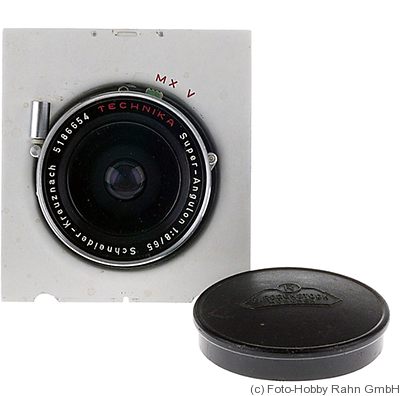 Schneider: 65mm (6.5cm) f8 Super-Angulon (Linhof) camera