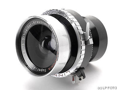 Schneider: 75mm (7.5cm) f8 Super-Angulon camera
