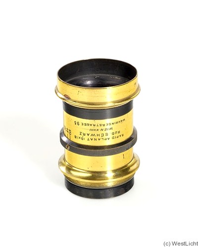 Schwarz, Rudolf: 13x18 Rapid Aplanat (6.8cm, brass) camera
