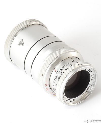Steinheil: 105mm (10.5cm) f4.5 Cassar (M37/Asahiflex) camera
