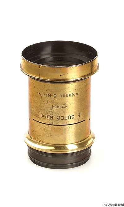 Suter: Aplanat B No.7 (brass, 75mm, 16cm height, 7.5cm dia) camera