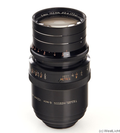 Taylor & Hobson: 6in f2.8 Cooke Telepanchro (152mm) camera