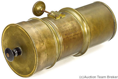 Vallantin: Brass (30cm len, 13cm dia) camera