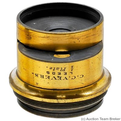 Vevers: ½ Plate (brass, 5cm len, 5cm dia, 25cm focal) camera