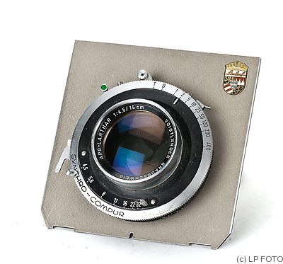 Voigtländer: 150mm (15cm) f4.5 Apo-Lanthar (Synchro-Compur, Linhof) camera