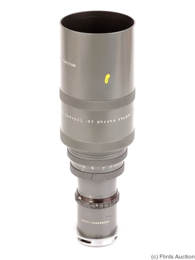 Wollensak: 254mm (25.4cm) f4.5 Fastax Raptar camera